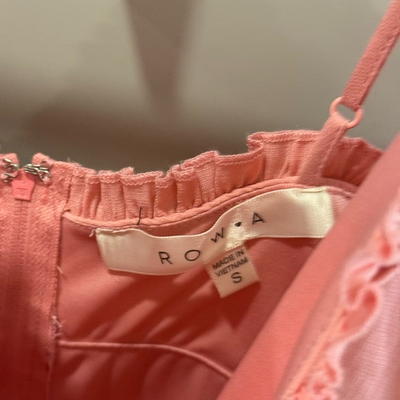 Pink Ruffled Mini Dress - Picture 3 of 4